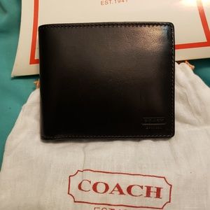 New Original Vintage Coach mens billfold wallet